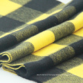 Spring arrival yellow grid scarf shawl